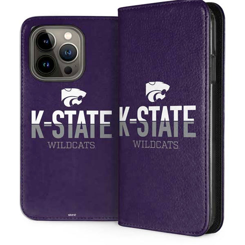 Kansas State University K-State Wildcats Gradient iPhone 15 Pro Folio Case
